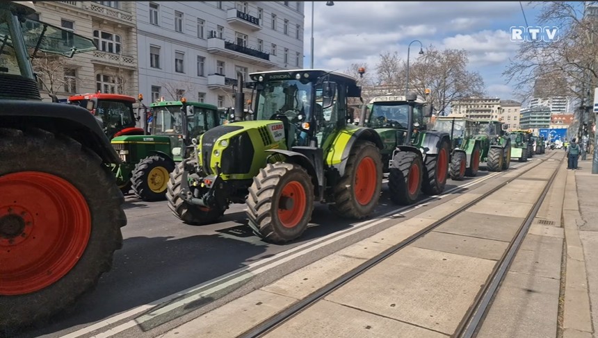 Beč Protesti Poljoprivrednici